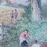 Walter Williams Picture in Frame (1835-1906) Harvesters English Country Landscape Image 4