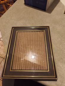 Vintage Metal Gold Tone Picture Frame 8 X 6 inches Holds A 4x6 inches Photo