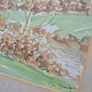 Tom Dunlop.Vintage watercolour by Tom Dunlop painting wood and glass framed Image 10