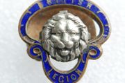 Vintage 1921 British Legion Brass Lapel Badge: J R Gaunt London