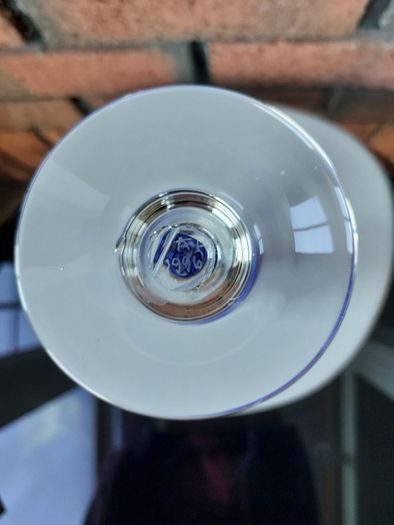 Adam Aaronson Art Glass Footed Bud Vase