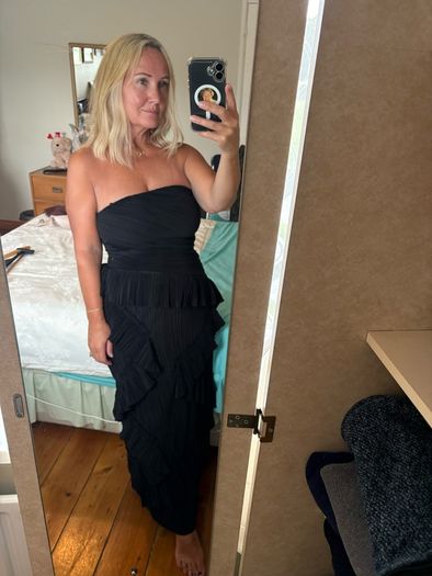 h&m midi dress