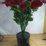 28 Inch Fibre Optic Poinsettia Light Up Flower Arrangement With Mains Adapter Tested Working Image 2