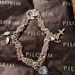 Pilgrim silver plated charm bracelet