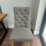 Grey dining room chairs Image 4