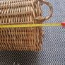 Vintage 1960s Reed weave turf basket large Image 10