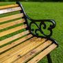 Vintage Cast Iron bench, fully restored. Image 3