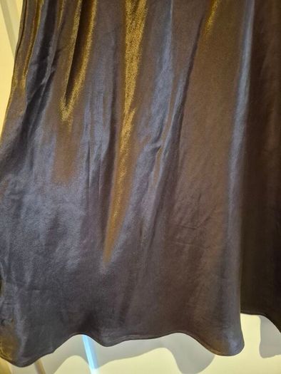 chocolate brown midi skirt