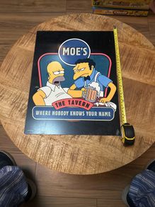 Simpsons metal sign