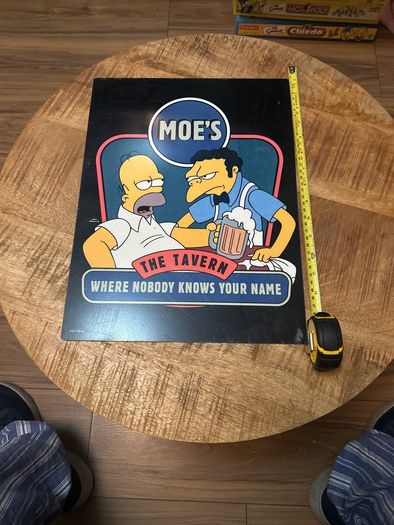 Simpsons metal sign