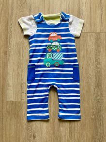 M&S 2 piece baby boys set 3/6m