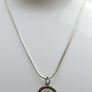 Vintage 925 Sterling Silver Claddagh Pendant Necklace length 16" - 5,2g Image 4