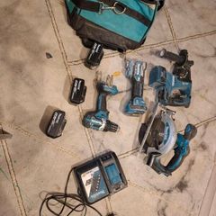 makita tools with wheel bag