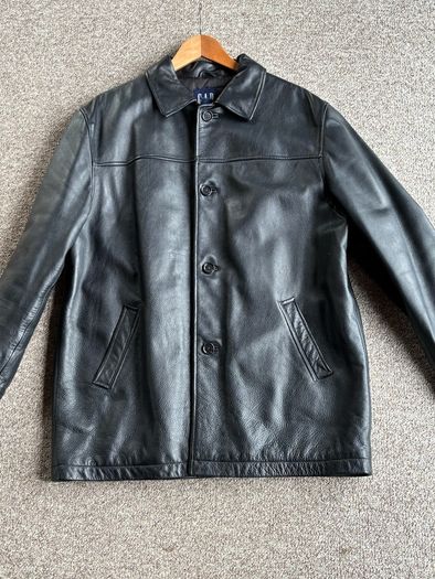 Vintage GAP Men's 3/4 length Leather Jacket