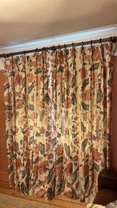 Curtains and curtain pole
