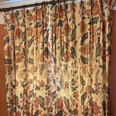 Curtains and curtain pole