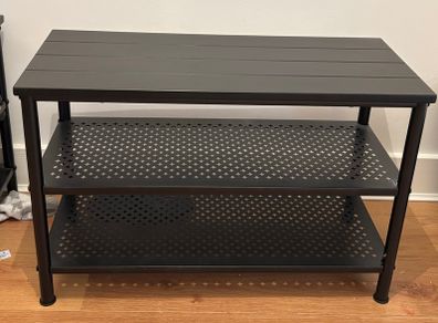 2x IKEA Black Shoe Racks
