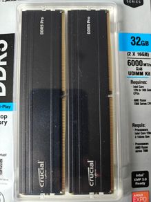 2 sets of Crucial Pro Ddr5 Ram 32gb Kit (2x16gb) 6000mhz