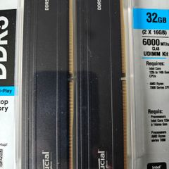 Crucial Pro Ddr5 Ram 32gb Kit (2x16gb) 6000mhz
