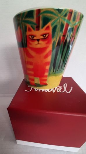 new Graham Knuttel Fanta the cat mug in box