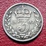 1903 United Kingdom  3 Pence - Edward VII  sterling silver coin Image 3