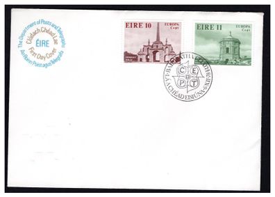 1978 Ireland Europa Architecture Commemorative Stamps Post & Telegraph First Day Cover (FDC)