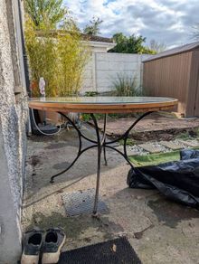 old cast iron Table