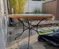 old cast iron Table