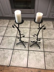 Celtic Ironworks Candle Holders 27"& half