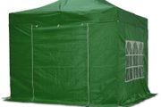 Pop Up Gazebo Steel 40mm Hex 3m x 3m Fire Cert on Canopy