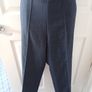 M & S Classic Navy Trousers in Size 10 Image 2