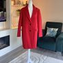 Ladies Red Single-Breasted Overcoat from Primark Image 6