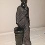 African woman with drum statue Image 2