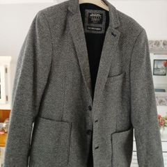 Burton Menswear Blazer Dark Grey