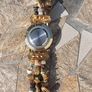 Vintage women's quartz watch "Visage" with natural stones. Image 2