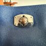 Furla Navy Blue Saffiano Leather Tote Bag Image 7