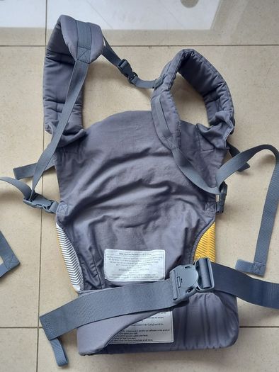 BECO Baby Carrier Sling Grey with White & Yellow