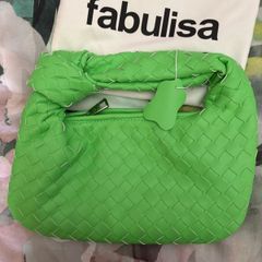 Fabulisa green clutch bag