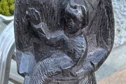 Black Madonna and child statue
