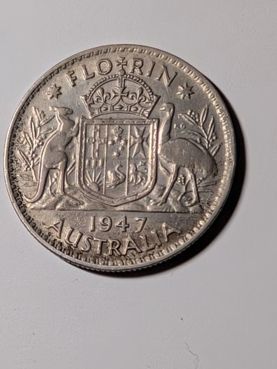 Australia Silver Florin 1947