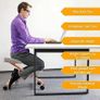 Adjustable ergonomic kneeling stool Image 2