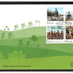 2016 Ireland Cycling in Ireland Commemorative Stamps An Post First Day Cover (FDC)