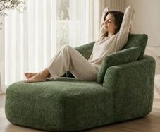 Softy Compressed Indoor Lounge Sofa Chair - Green