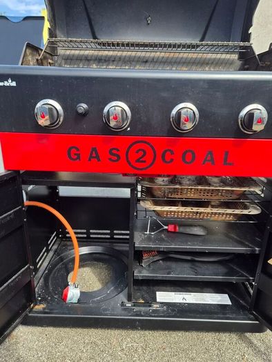 Charbroil gas to coal BBQ