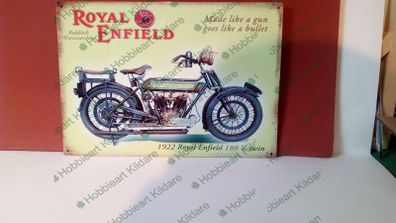 Royal Enfield motorcycle tin metal sign Enfield classic bike sign