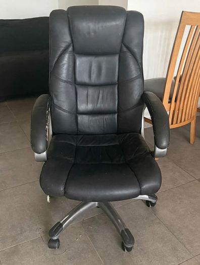 Black Leather Office Chair