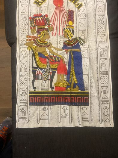 Egyptian cloth print