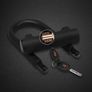 U-Lock for Bicycles, DINOKA U Bicycle Lock + Steel Cable Lock with Holder, 2-in-1 Bicycle Locker, U Lock, Flexible Steel Cable Image 4