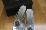 Bespoke Designer / Vintage High Silver Sandals