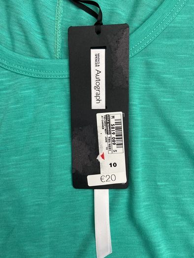 Brand New M&S Autograph Green Waterfall Top Size 10